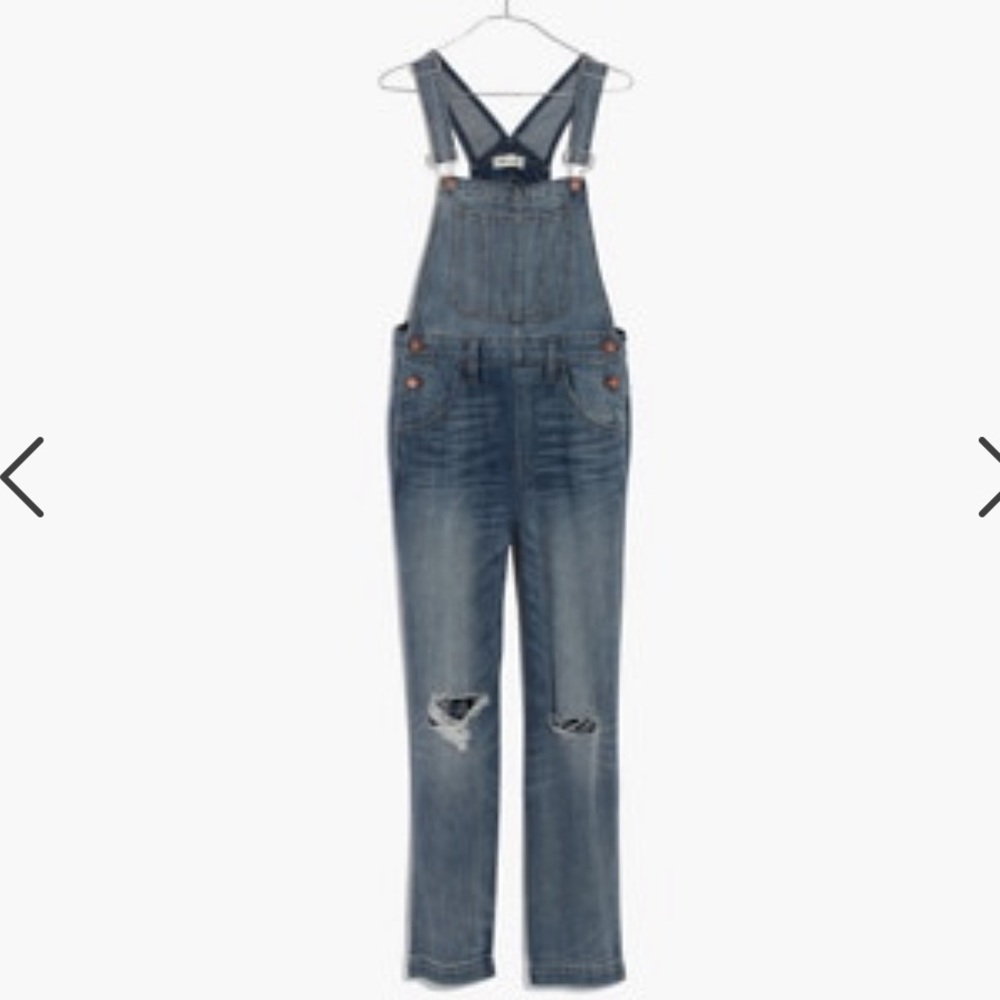 Madewell straight leg Bernard wash overalls